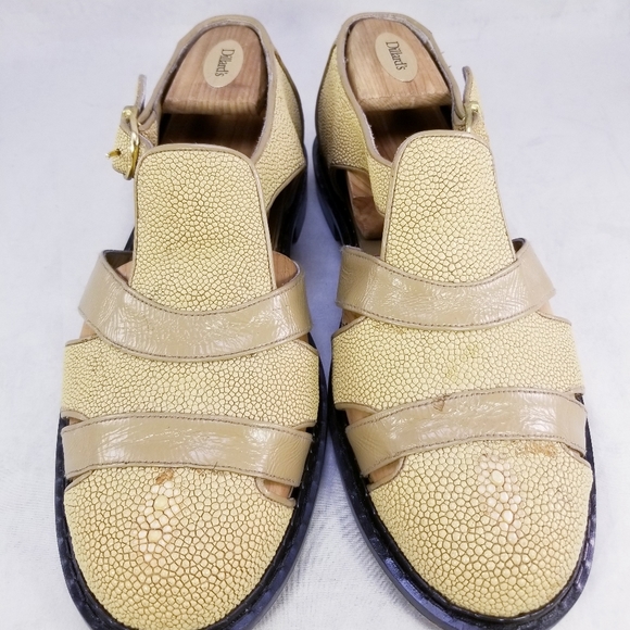 SIAM LEATHER  GOODS SLG MEN FISHERMAN BEIGE SANDALS HANDMADE SZ 11-11.5 $750 * - Picture 3 of 9